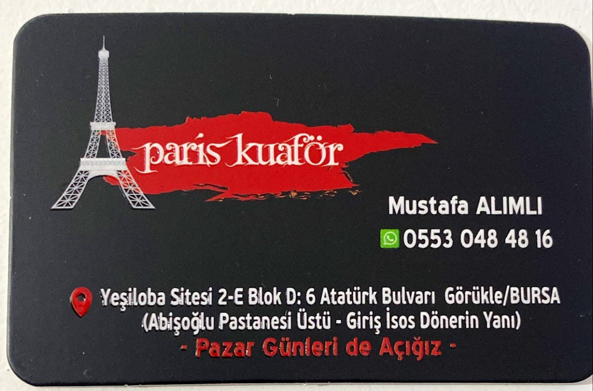 Paris kuaför ve güzellik salonu 1